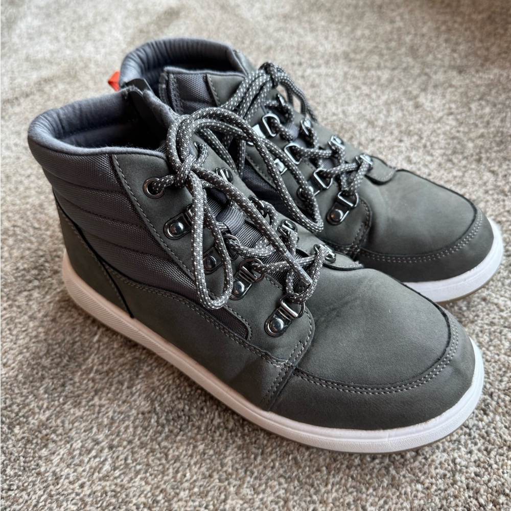 Cat & Jack Dark Gray Kids Boots - Picture 2 of 4